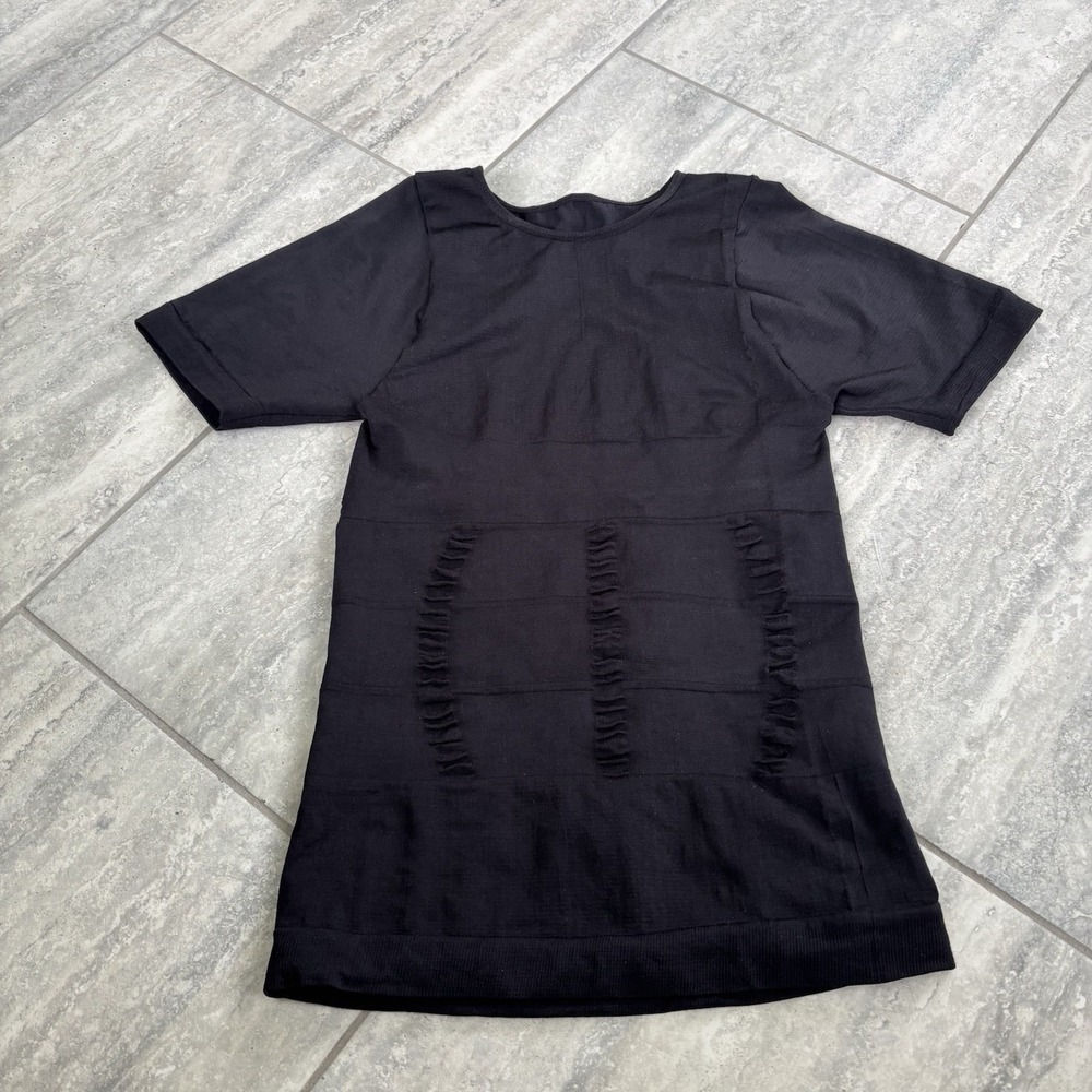 Mens Body Shaper Toning T-Shirt Ultra Durable Vest Compression Underwear Shirt L - Picture 2 of 4